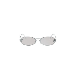 FENDI Fendi First Crystal FE4075US women Silver Oval Sunglasses