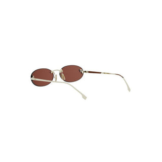 FENDI Fendi First Crystal FE4075US women Gold Oval Sunglasses