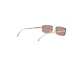 FENDI First Crystal FE4172US women Gold Rectangle Sunglasses