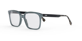 FENDI FE50032I unisex Blue Squared Eyeglasses