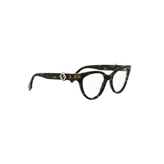 FENDI FF Diamonds FE50134I women Havana Cat Eye Eyeglasses