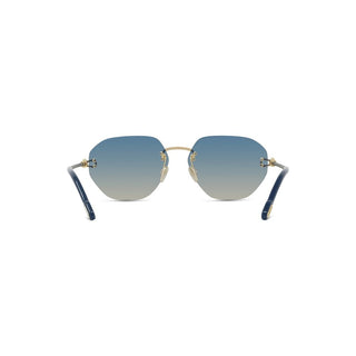 FRED Manille & Cable FG40078U men Gold Geometric Sunglasses