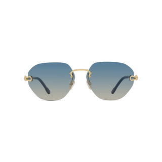 FRED Manille & Cable FG40078U men Gold Geometric Sunglasses