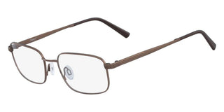 Flexon Flexon 600 Men Brown Rectangle Eyeglasses