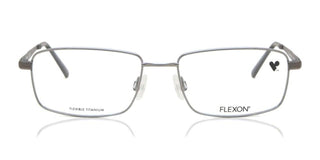 Flexon FLEXON LARSEN 600 men Silver Rectangle Eyeglasses