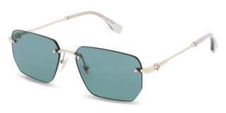 Police Force 8 Splq89 Unisex Rose Gold Rectangle Sunglasses