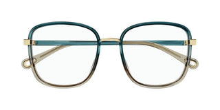 Chloé FRANKY CH0034O women Green Squared Eyeglasses