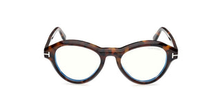 Tom Ford FT5962-B men Havana Geometric Eyeglasses