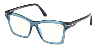 Tom Ford Ft5964-b Blue Block Women Blue Squared Eyeglasses