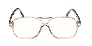 Tom Ford FT6058-B BLUE BLOCK unisex Grey Pilot Eyeglasses