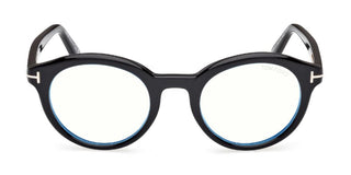 Tom Ford FT6061-B BLUE BLOCK unisex Black Round Eyeglasses
