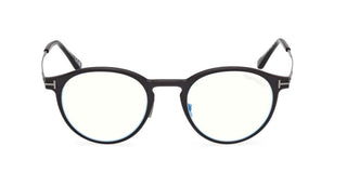 Tom Ford FT6088-B BLUE BLOCK men Black Round Eyeglasses