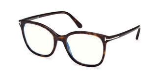 Tom Ford FT6089-B BLUE BLOCK women Havana Geometric Eyeglasses