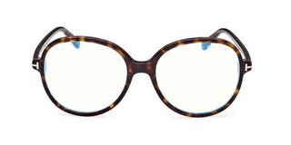 Tom Ford FT6090-B BLUE BLOCK women Havana Butterfly Eyeglasses