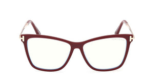 Tom Ford Ft6097-b Blue Block Unisex Red Butterfly Eyeglasses