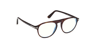 Tom Ford FT6118-B BLUE BLOCK unisex Havana Pilot Eyeglasses