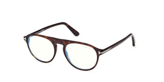 Tom Ford FT6118-B BLUE BLOCK unisex Havana Pilot Eyeglasses