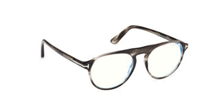Tom Ford FT6118-B BLUE BLOCK unisex Havana Pilot Eyeglasses