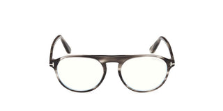 Tom Ford FT6118-B BLUE BLOCK unisex Havana Pilot Eyeglasses