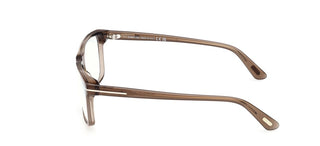 Tom Ford Ft6170-b Blue Block Men Brown Geometric Eyeglasses