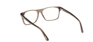Tom Ford Ft6170-b Blue Block Men Brown Geometric Eyeglasses