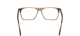Tom Ford Ft6170-b Blue Block Men Brown Geometric Eyeglasses