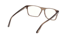 Tom Ford Ft6170-b Blue Block Men Brown Geometric Eyeglasses