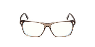 Tom Ford FT6170-B BLUE BLOCK unisex Brown Geometric Eyeglasses