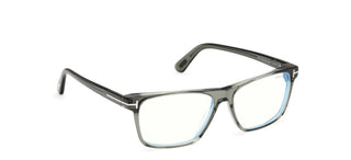 Tom Ford FT6170-B BLUE BLOCK unisex Green Geometric Eyeglasses