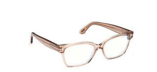 Tom Ford FT6171-B BLUE BLOCK women Brown Rectangle Eyeglasses