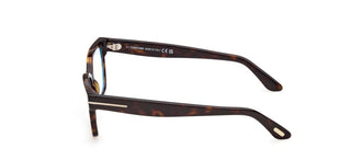 Tom Ford FT6171-B BLUE BLOCK women Havana Rectangle Eyeglasses