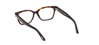 Tom Ford FT6171-B BLUE BLOCK women Havana Rectangle Eyeglasses