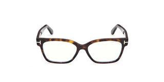 Tom Ford FT6171-B BLUE BLOCK women Havana Rectangle Eyeglasses