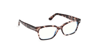 Tom Ford FT6171-B BLUE BLOCK women Havana Rectangle Eyeglasses
