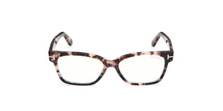 Tom Ford FT6171-B BLUE BLOCK women Havana Rectangle Eyeglasses