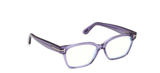 Tom Ford FT6171-B BLUE BLOCK women Violet Rectangle Eyeglasses