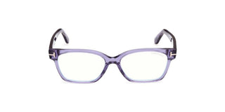 Tom Ford FT6171-B BLUE BLOCK women Violet Rectangle Eyeglasses