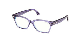 Tom Ford FT6171-B BLUE BLOCK women Violet Rectangle Eyeglasses