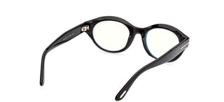 Tom Ford FT6172-B BLUE BLOCK women Black Oval Eyeglasses