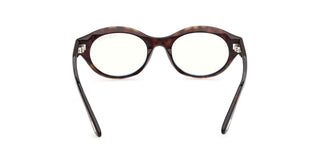 Tom Ford FT6172-B BLUE BLOCK women Havana Oval Eyeglasses
