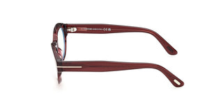 Tom Ford FT6172-B BLUE BLOCK women Red Oval Eyeglasses