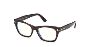 Tom Ford FT6173-B BLUE BLOCK unisex Havana Squared Eyeglasses