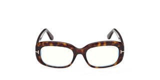 Tom Ford FT6174-B BLUE BLOCK women Havana Rectangle Eyeglasses