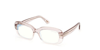 Tom Ford FT6174-B BLUE BLOCK women Pink Rectangle Eyeglasses