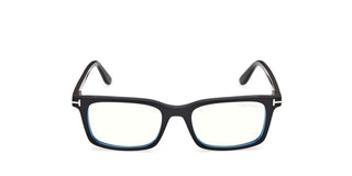 Tom Ford FT6175-B BLUE BLOCK men Black Rectangle Eyeglasses