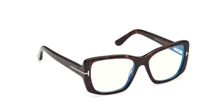 Tom Ford FT6176-B BLUE BLOCK women Havana Cat Eye Eyeglasses