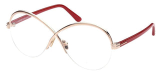 Tom Ford FT 5761 women Rose gold Butterfly Eyeglasses