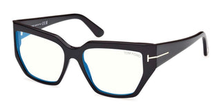 Tom Ford FT 5951-B BLUE BLOCK women Black Geometric Eyeglasses
