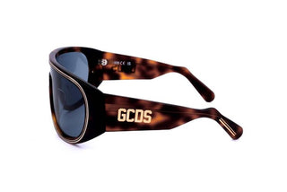 Gcds Gd0014 Unisex Havana Shield Sunglasses