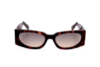Gcds Gd0016 Women Havana Geometric Sunglasses